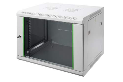 Digitus 12U nástěnná skříň, Dynamic Basic 638x600x450 mm, barva šedá (RAL 7035), DN-19 12-U-EC