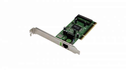 Digitus Gigabit Ethernet PCI karta 32-bit, včetně držáku s nízkým profilem, čipová sada RTL8169SC (DN-10110)