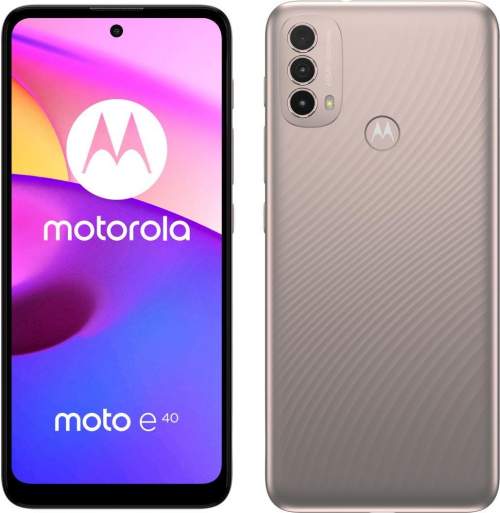 Motorola Moto E40 4+64GB Dual SIM růžový