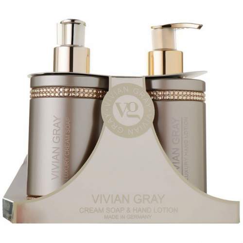 VIVIAN GRAY CRYSTALS BROWN Cream Soap + Hand Lotion 2x250ml - tekuté mýdlo + mléko na ruce