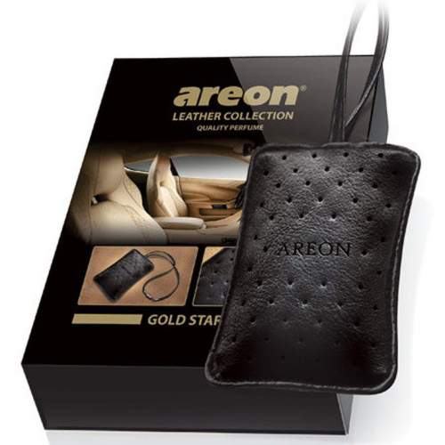 Luxusní vůně do auta Areon Leather Collection Gold Star