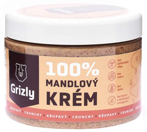 Grizly 100% Mandlové máslo křupavé 500 g