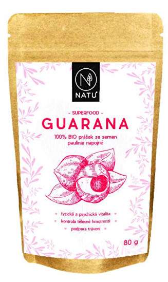NATU Guarana prášek 80 g BIO