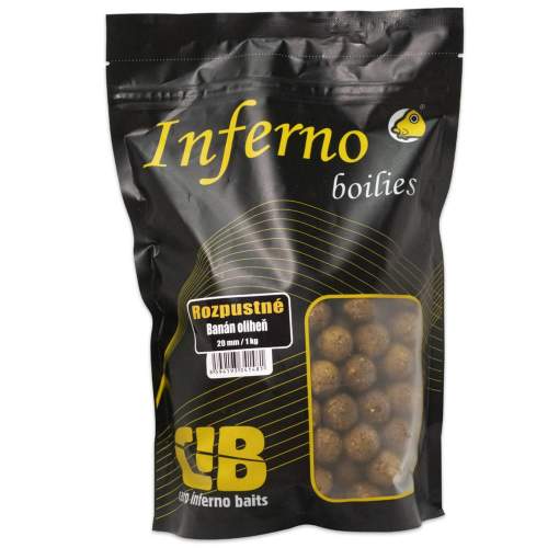 Carp Inferno Rozpustné Boilies Nutra Line Banán/Oliheň 20mm 1kg