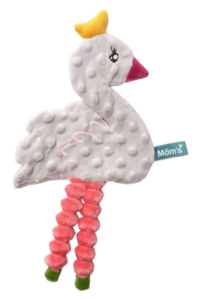 Hencz Toys Roztomilý mazlík/šustík LABUŤ minky šedá