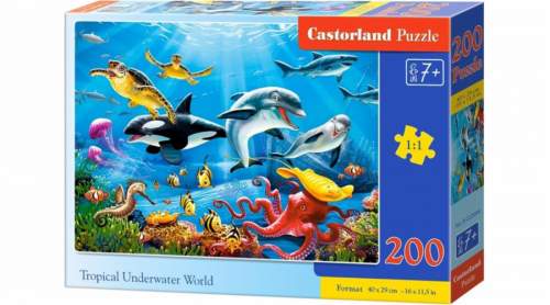 Castorland 200 dílků Tropický podvodný svět