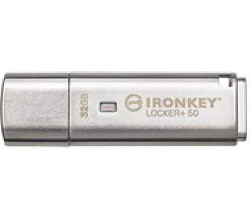 Kingston 32GB IKLP50 IronKey Locker+ 50 AES USB