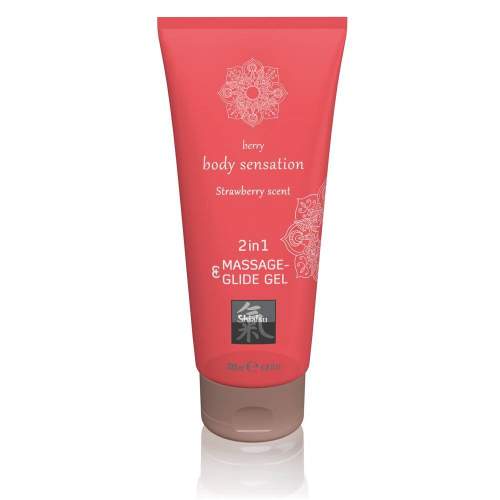 Shiatsu 2in1 Strawberry scent - massage lubricant (200ml)
