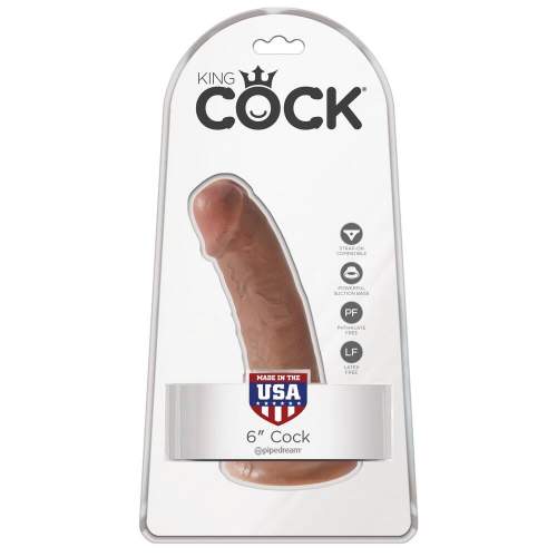 King Cock 6 Inch - brown