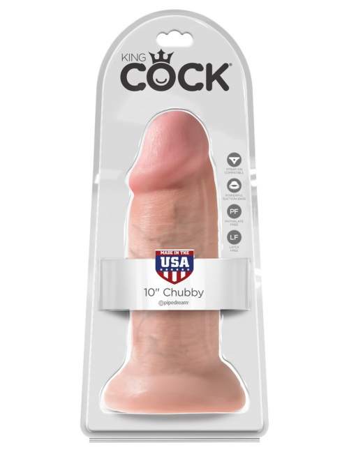 King Cock with balls 10" Chubby