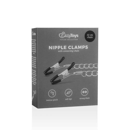 Easytoys Classic Nipple Clamps With Chain