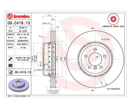 BREMBO 09.C419.13