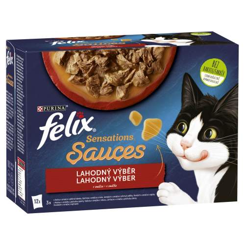 Kapsička Felix Sensations Sauce multipack výběr masa 12 x 85 g