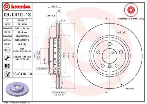 BREMBO 09.C410.13