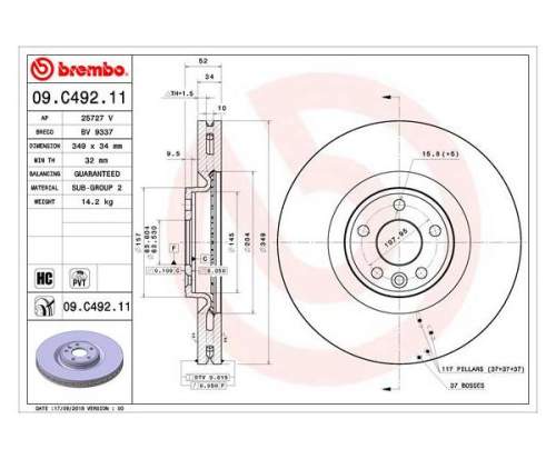 BREMBO 09.C492.11
