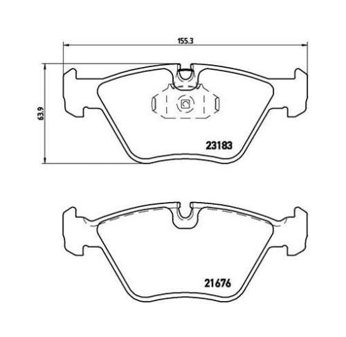 BREMBO P 06 043X Sada brzdových destiček, kotoučová brzda