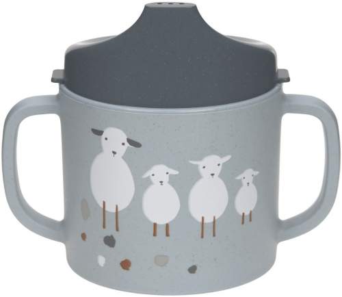 Lässig Sippy Cup PP Cellulose Tiny Farmer Sheep Goose blue