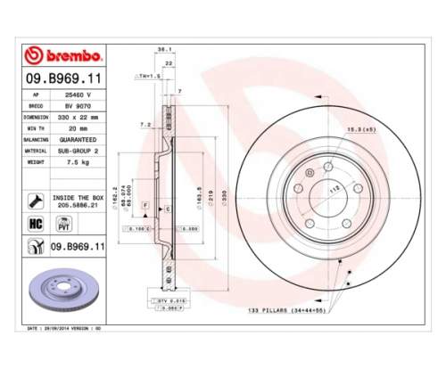 BREMBO 09.B969.11
