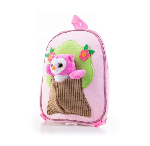 G21 batoh s plyšovou sovičkou růžový