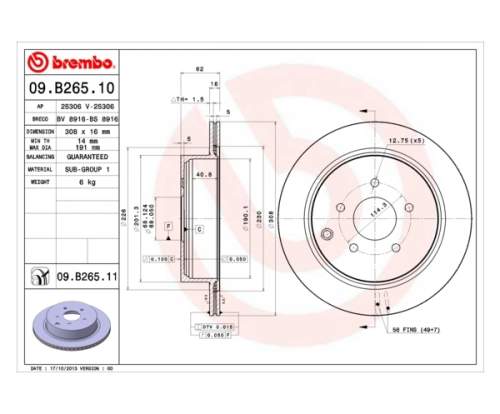 BREMBO 09.B265.11