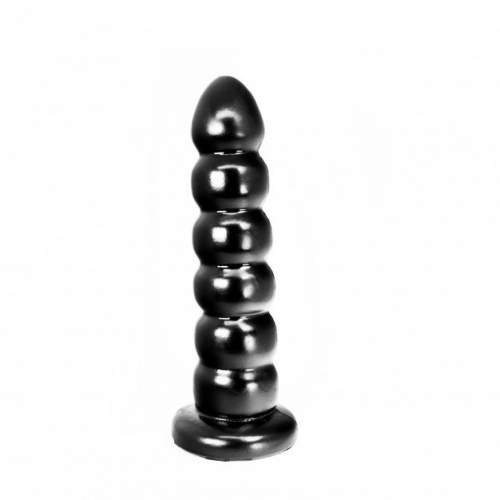 HUNG System Yoo-Hoo, černé dildo 26,5 x 5,5–6,5 cm