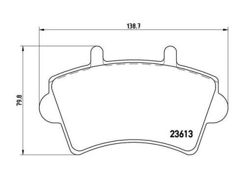 BREMBO P59039 Sada brzdových destiček, kotoučová brzda přední