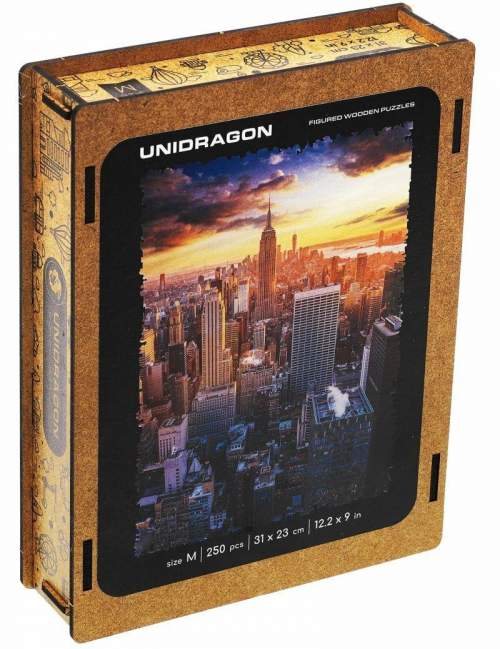 Unidragon dřevěné puzzle Ranní New York velikost M