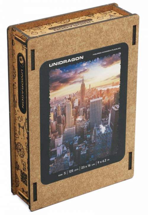 Unidragon dřevěné puzzle Ranní New York velikost S
