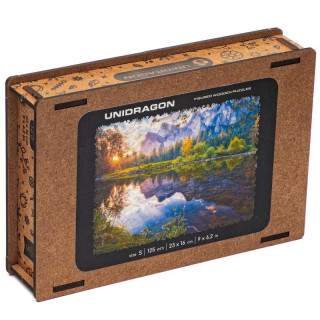 Unidragon dřevěné puzzle Jezero velikost S