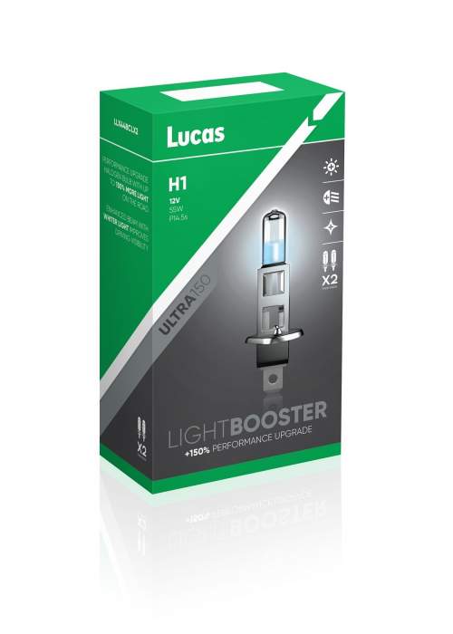 Lucas H1 ULTRA150 plus 150procent 55W 12V P14,5s 2ks LLX448CLX2