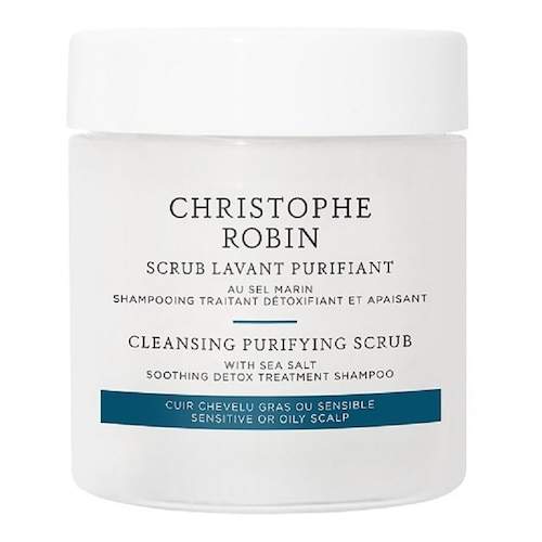 Christophe Robin Cleansing Purifying Scrub With Sea Salt šamponový peeling pro všechny typy vlasů 75 ml