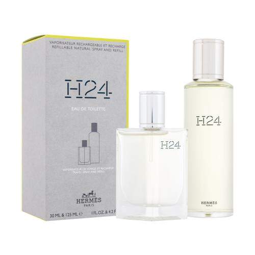 Hermes H24 dárková kazeta pro muže toaletní voda 30 + toaletní voda náplň 125 ml
