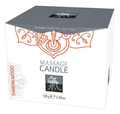HOT Masážní svíčka - Shiatsu Massage Candle Sandalwood 130 g