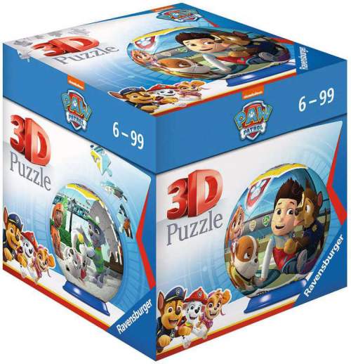 RAVENSBURGER Puzzleball 3D skládačka 54 dílků Tlapková Patrola