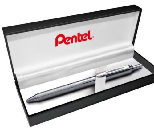 Pentel EnerGel BL407 gelový roller - stříbrný
