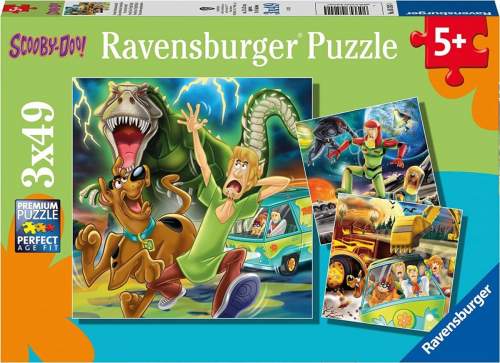 RAVENSBURGER Scooby Doo: 3 noční děsy 3x49 dílků