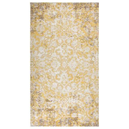 Venkovní koberec hladce tkaný 115 x 170 cm žlutý