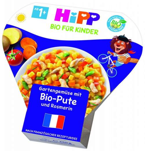 HiPP BIO Zelenina ze zahrádky s BIO krůtím masem a rozmarýnem 6× 250 g