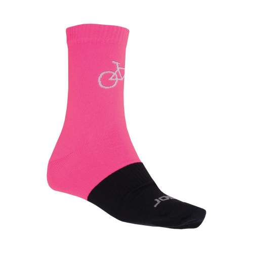 Sensor Ponožky Tour Merino Wool růžová/černá 35-38