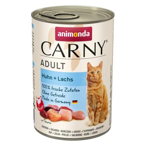 ANIMONDA Cat Carny Adult příchuť: kuře, losos 400g
