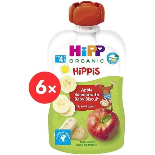 HiPP BIO 100% ovoce Jablko-Banán-Jahoda