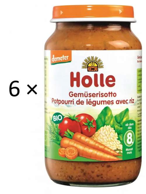 HOLLE BIO Zeleninové rizoto 6× 220 g