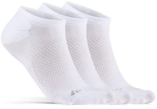 Ponožky CRAFT CORE Dry Footies 3-pack bílá 46-48 EU