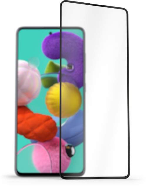 Ochranné sklo AlzaGuard 2.5D FullCover Glass Protector pro Samsung Galaxy A51 černý