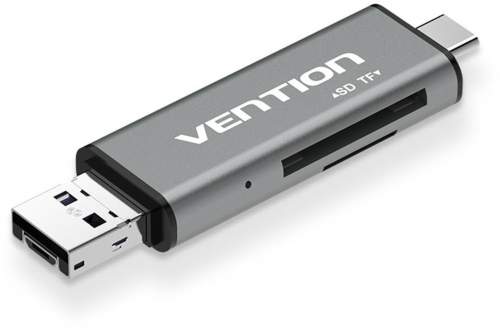 Vention USB 2.0 Multi-function Card Reader Gray