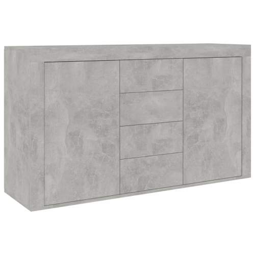 VIDA Příborník betonově šedý 120 × 36 × 69 cm