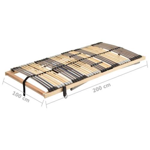 Shumee Elektrický lamelový rošt postele se 42 lamelami 7 zón 100x200cm