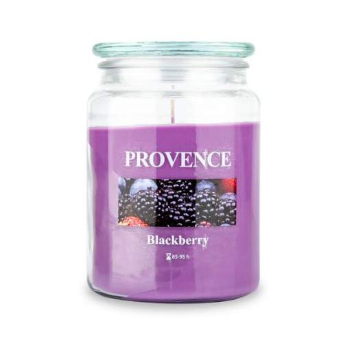 Provence Vonná svíčka ve skle PROVENCE 95 hodin ostružina