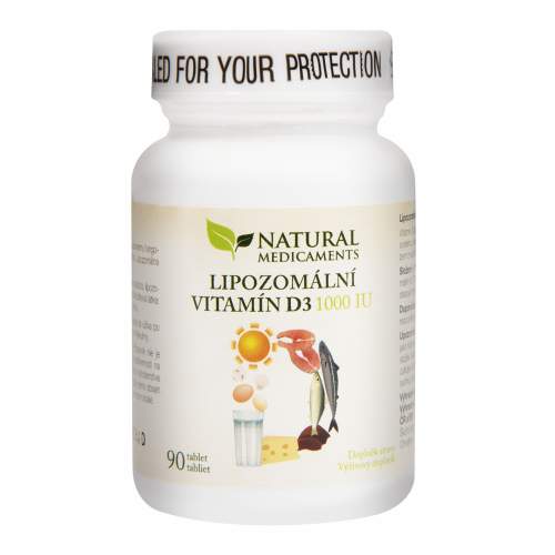 Natural Medicaments Lipozomální vitamín D3 1000 IU 90 tablet