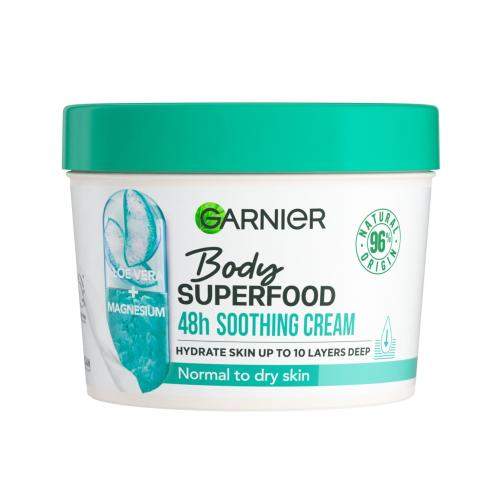 Garnier Zklidňující tělový krém s výtažkem z aloe vera pro normální až suchou pokožku Body Superfood (Soothing Cream) 380 ml